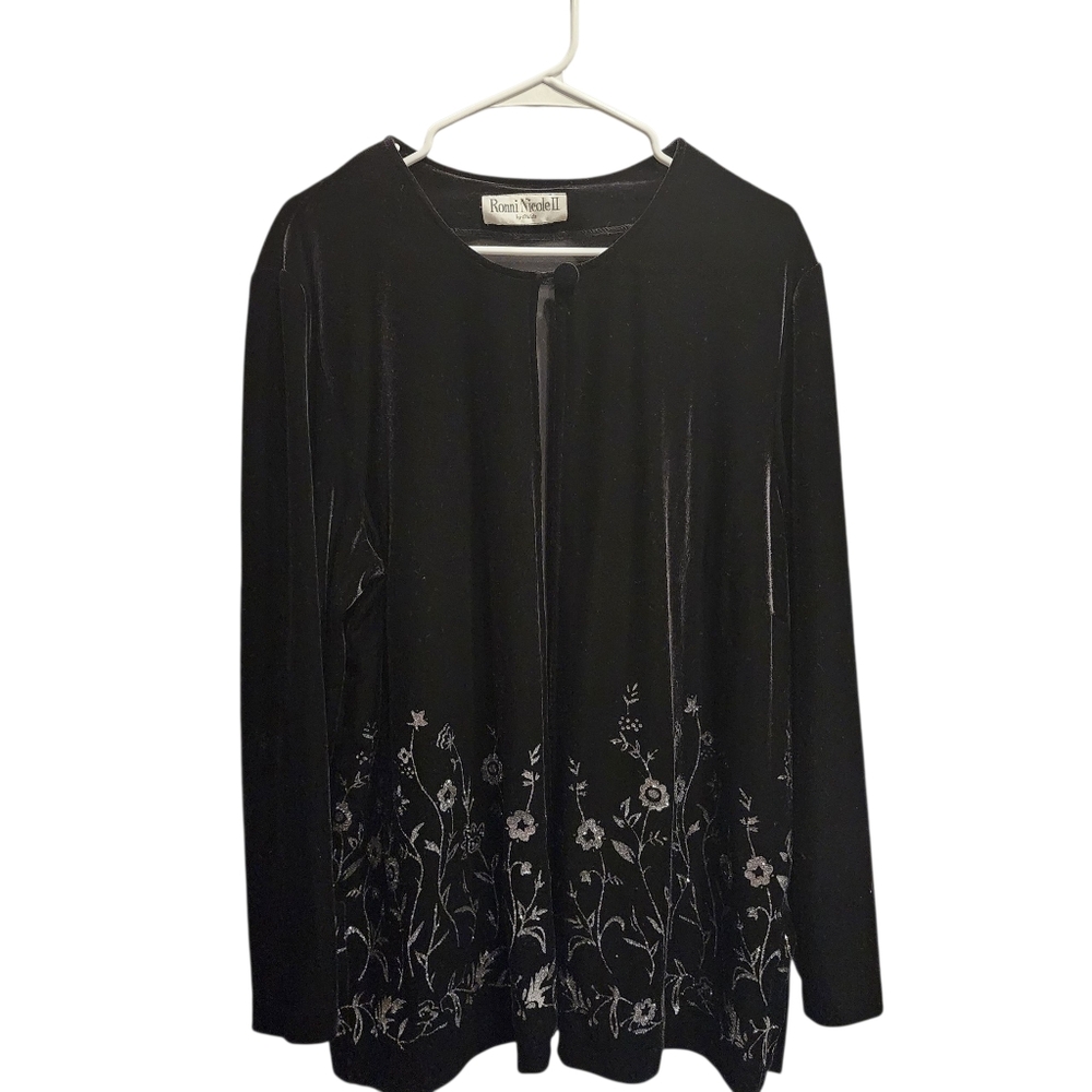 Vintage Velvet Embroidered Jacket
